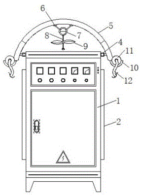 一种具有隔热防护结构的电磁加热控制柜的制作方法