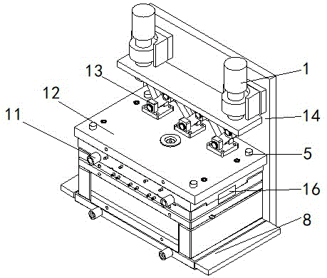 一种热芯盒模具自动开模装置的制作方法