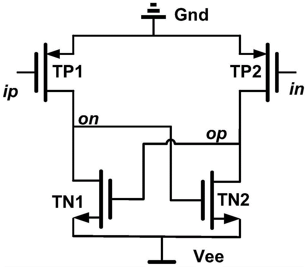 一种正电压电平向负电压电平转换的电路