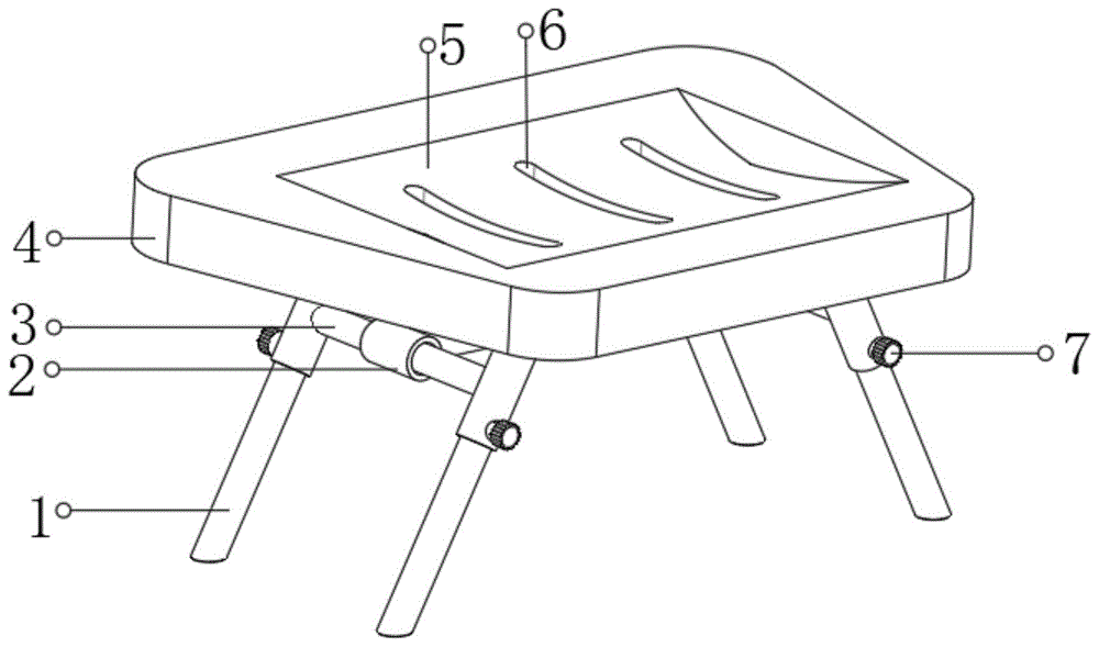 一种便于携带的铝管硬凳子的制作方法