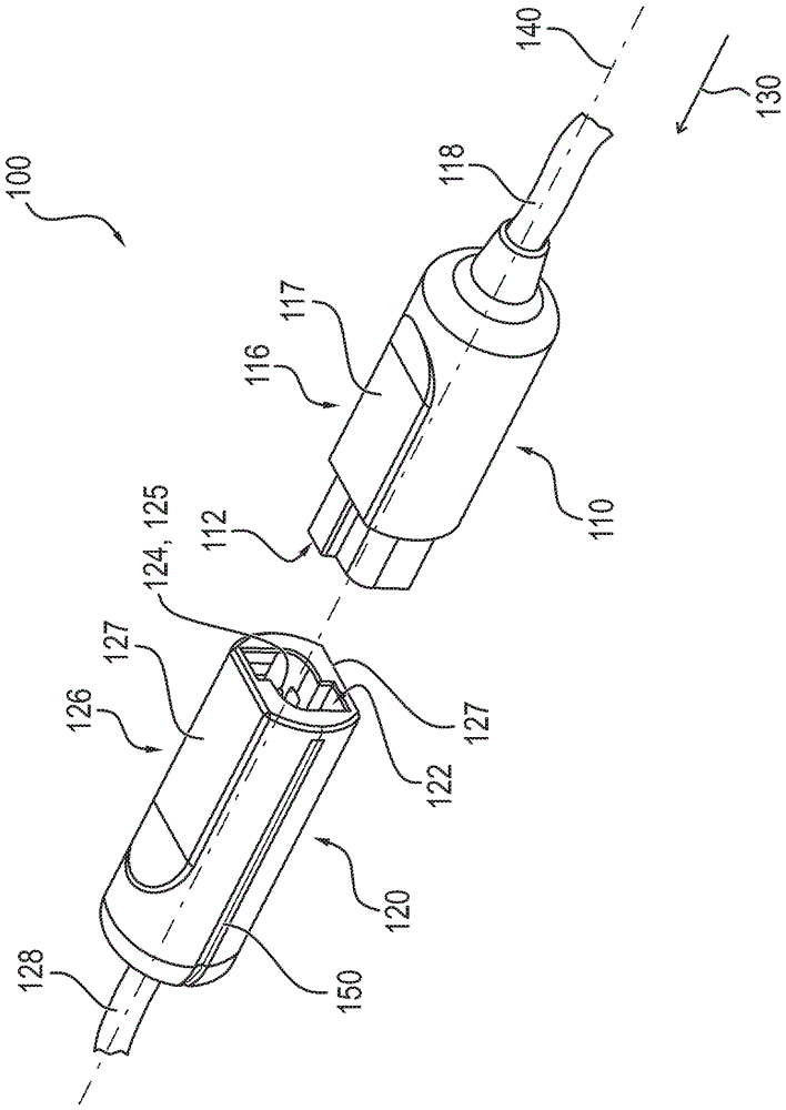 用于医用设备组件的电插接连接装置的制作方法