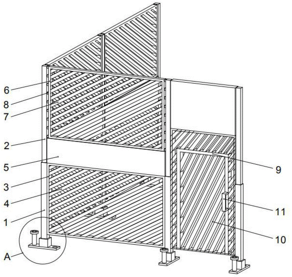 一种建筑规划用防护栏的制作方法
