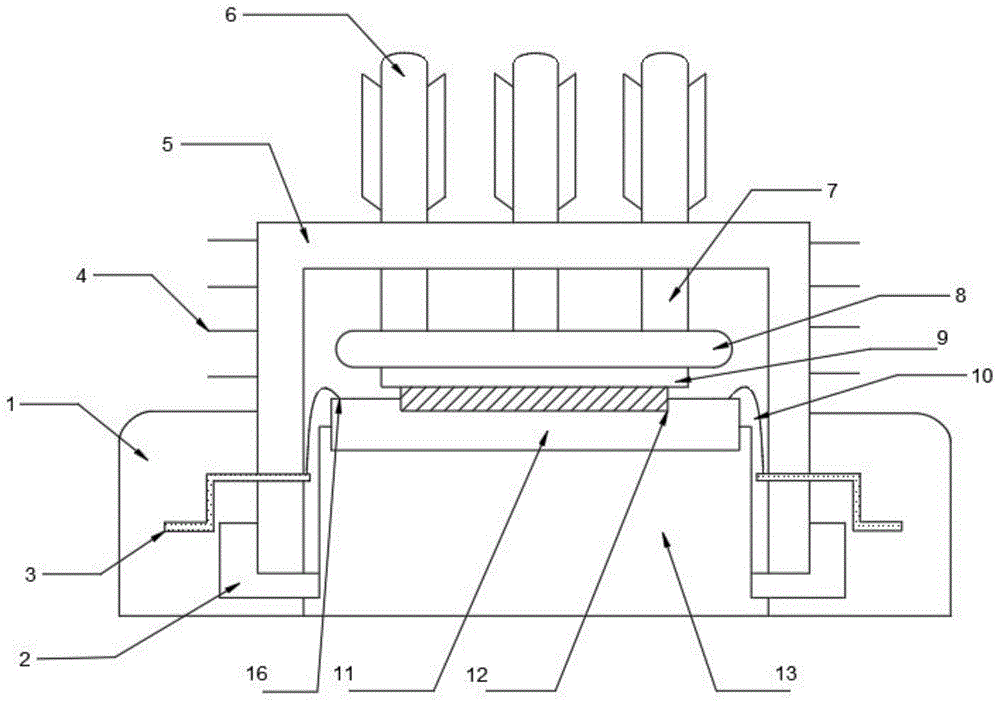 一种结构紧凑的芯片封装底座总成的制作方法