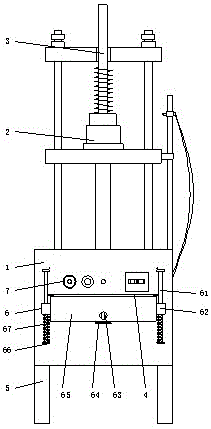 一种长行程弹簧立定处理液压机的制作方法
