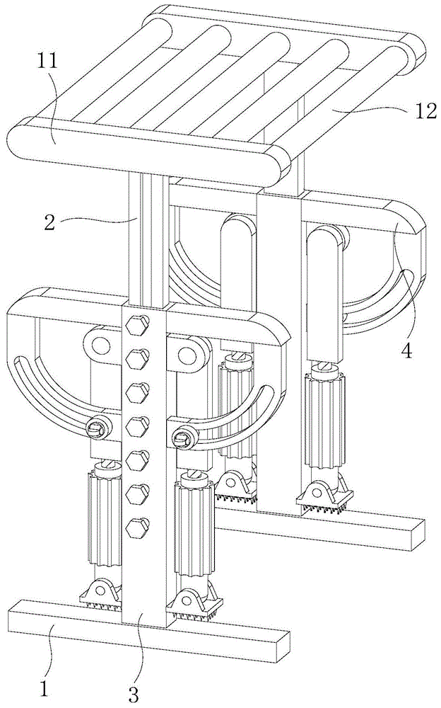 一种高层建筑用建筑支撑架的制作方法