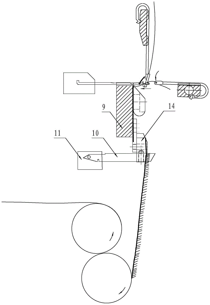 一种钩编机中纱线的切割装置的制作方法
