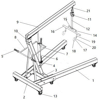 一种便于搬动波形护栏板的吊机的制作方法