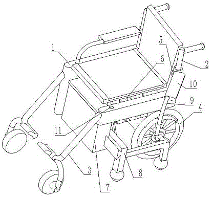 一种便捷式电动轮椅的制作方法