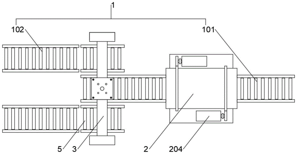 一种石膏建材生产下料码垛转移系统及控制系统的制作方法