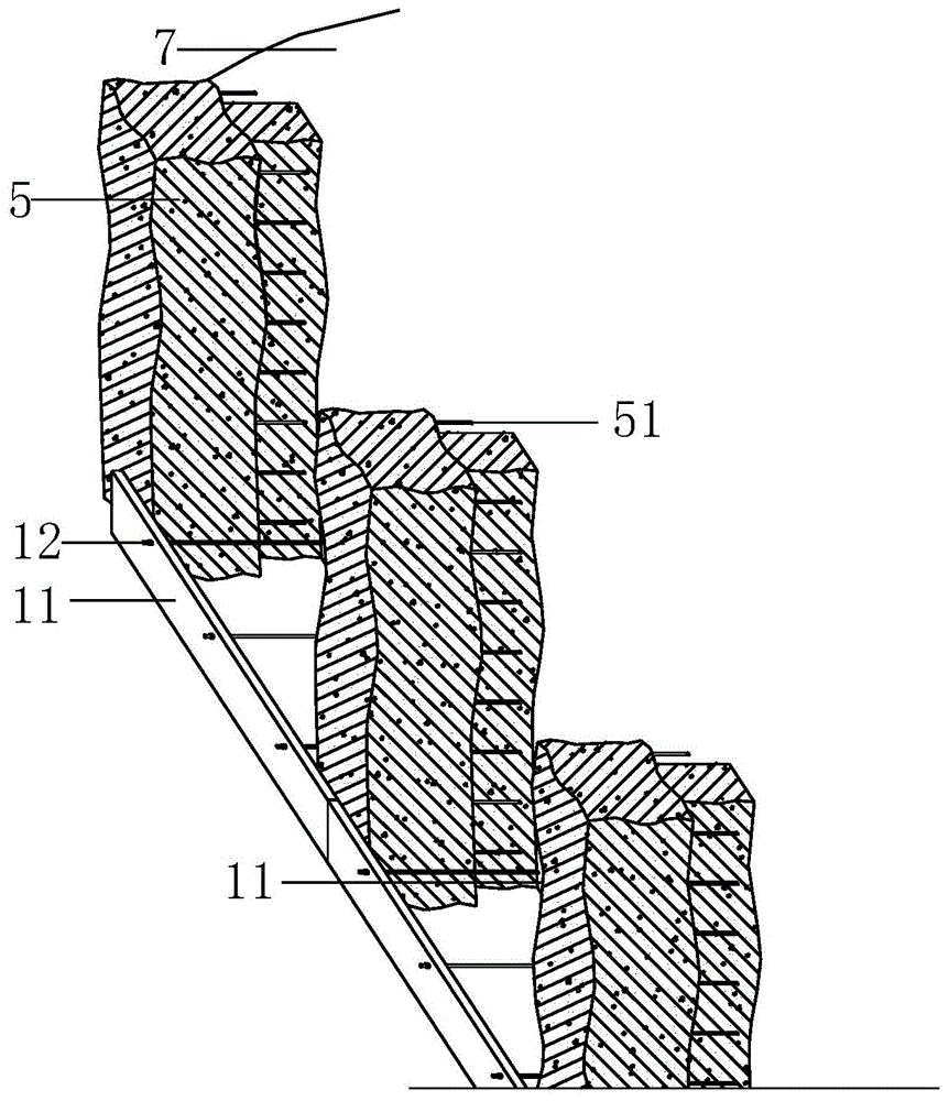 滑坡带桩板式综合防护施工体系的制作方法