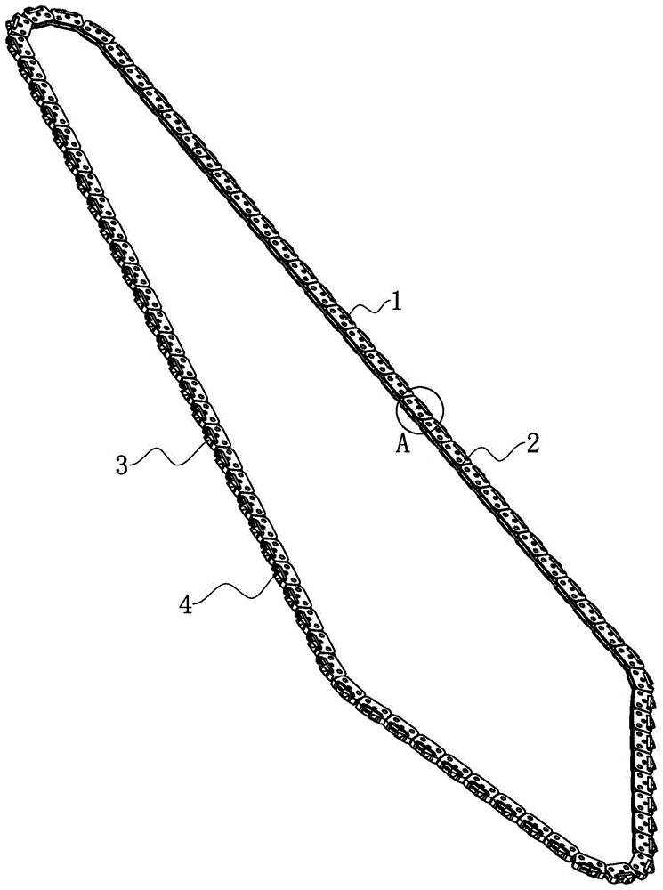 一种用于矿用链臂锯的带筋切割链条及链臂的制作方法