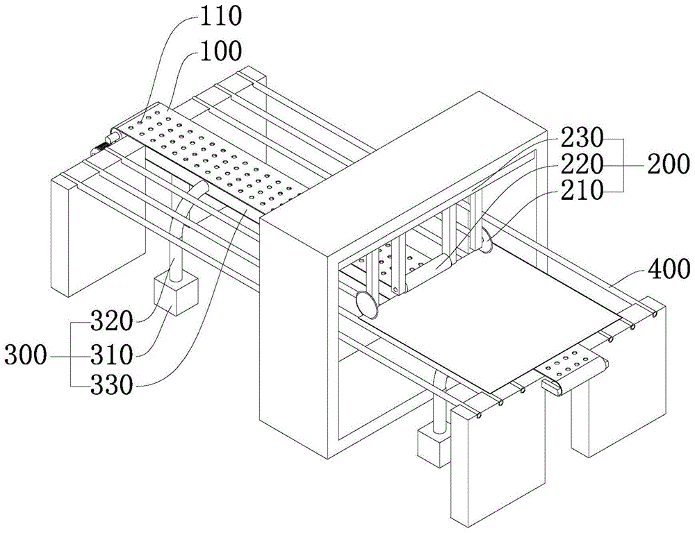 一种带吸料输送装置的纸板裁切机的制作方法