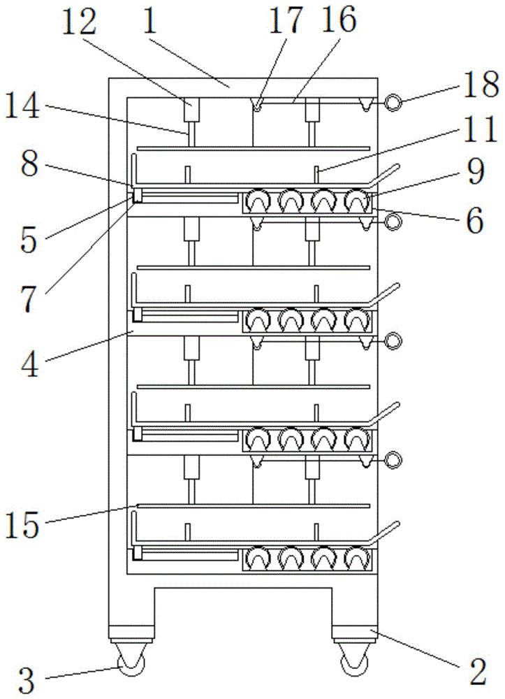 一种提升模具放置稳定性的型钢模具存放架的制作方法