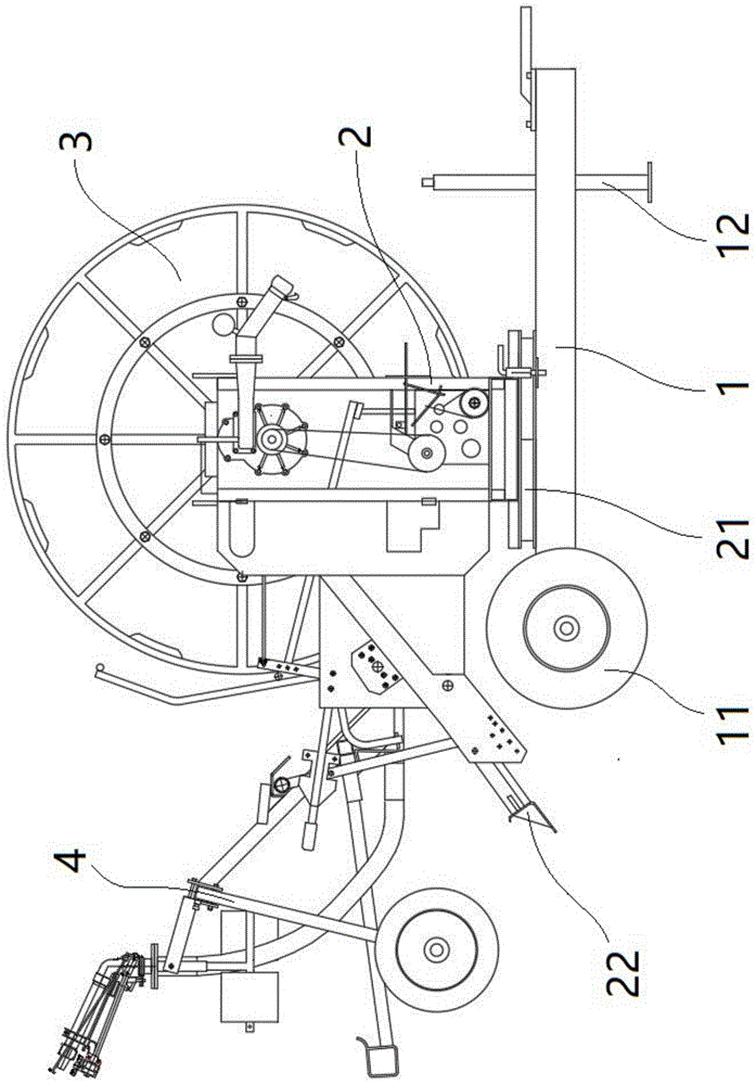 一种全水涡轮驱动卷盘喷灌机的制作方法