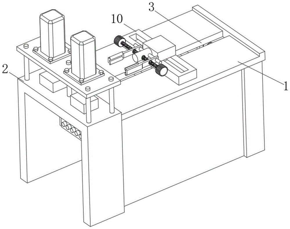 一种管类零件冲孔机物料夹紧装置的制作方法