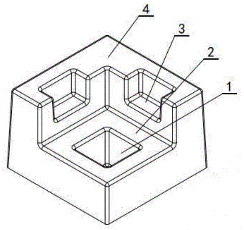 一种模块化组合的纸浆模塑缓冲包装结构