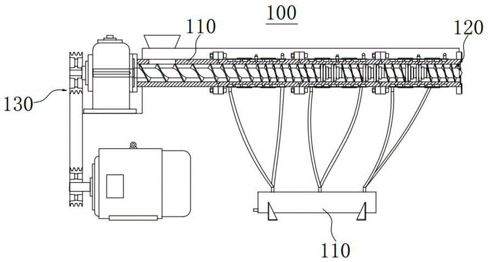 螺旋挤压装置及降解填充物加工设备的制作方法
