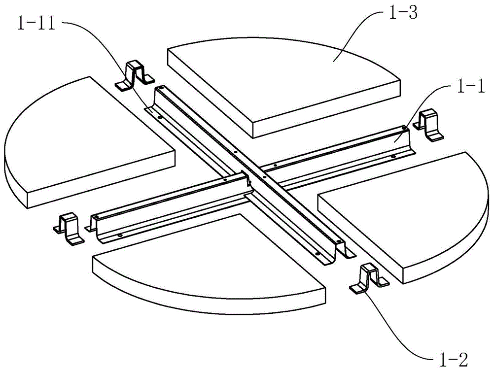 罗马伞装配式移动底座的制作方法