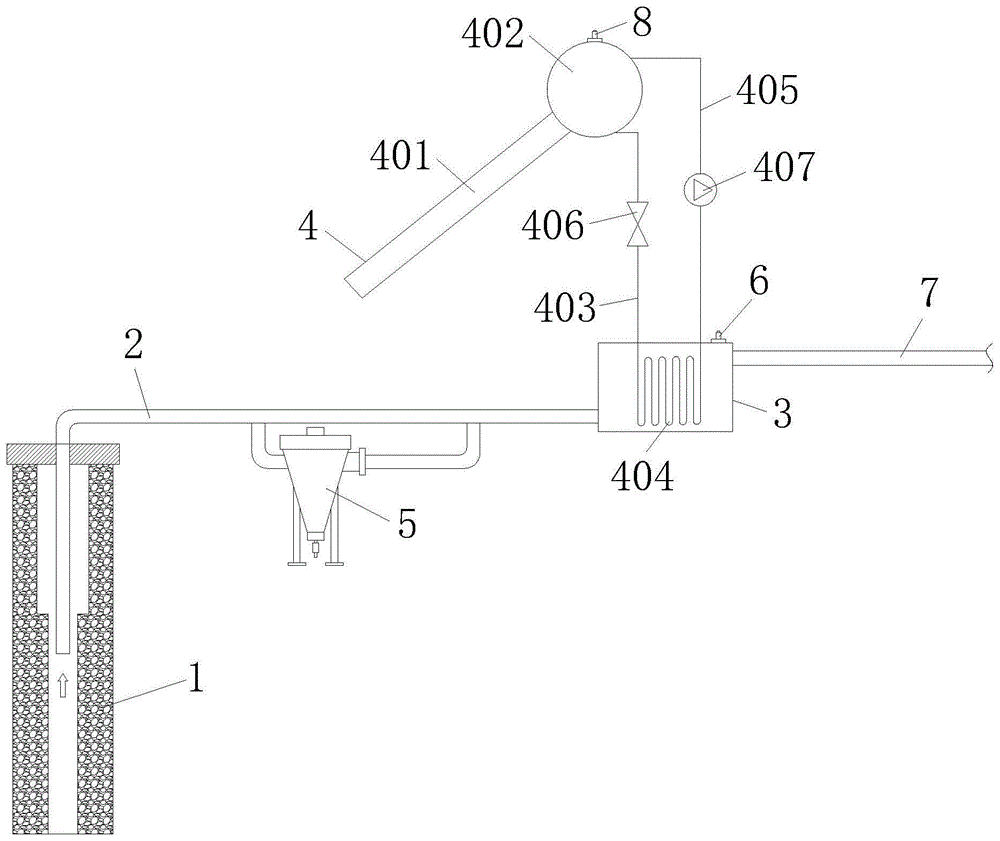 一种地热井采水温度提升系统的制作方法