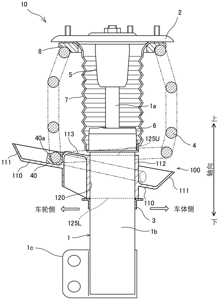 弹簧引导件以及悬架装置的制作方法
