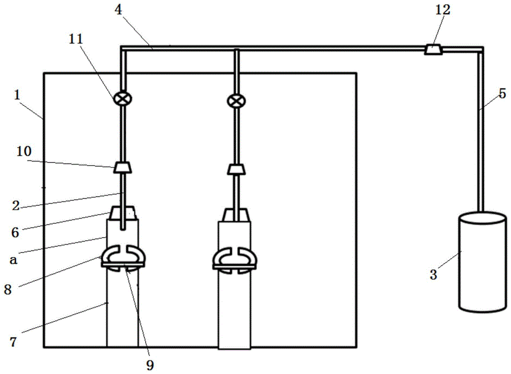 一种圆柱锂离子电池壳体打压测试装置的制作方法