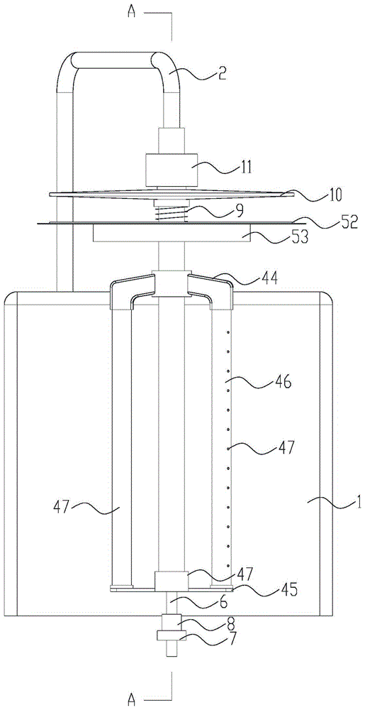 一种双塔工业粉尘吸尘器用二次过滤塔的滤网反吹机构的制作方法