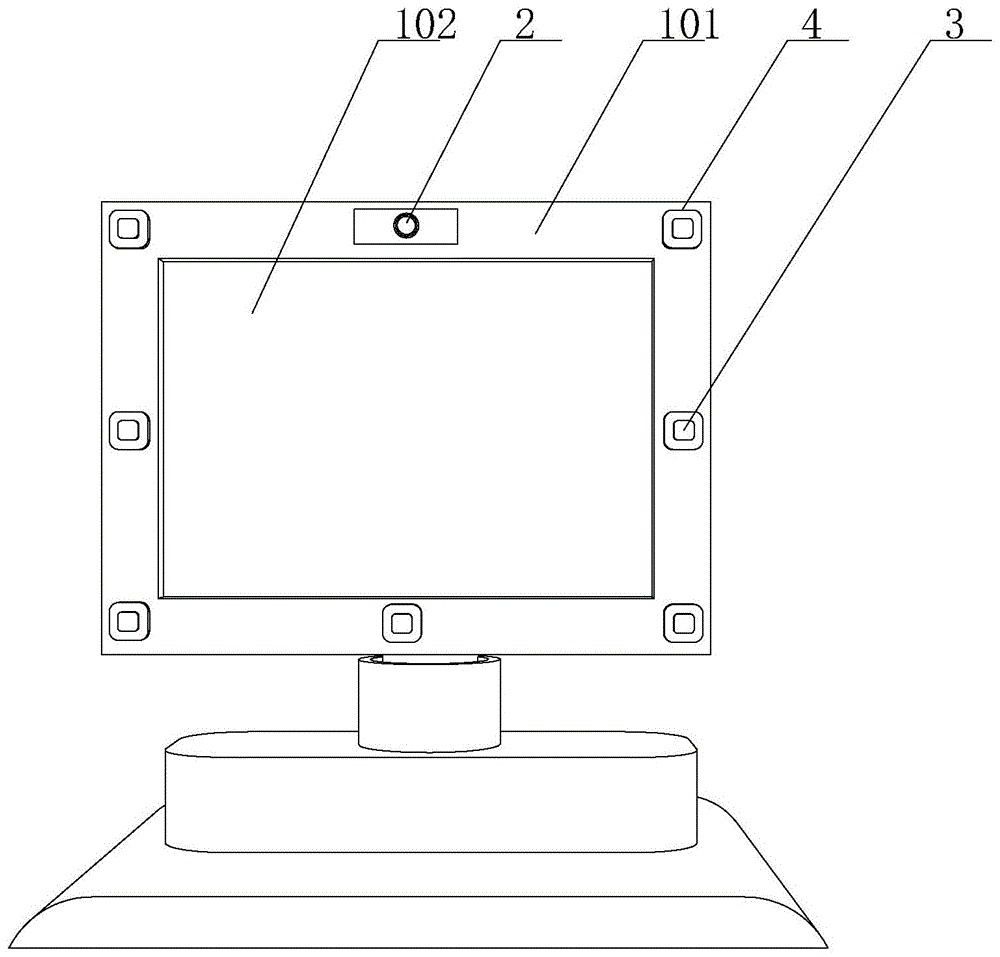 一种可随人体状态自动调节屏幕姿态的计算机显示器的制作方法
