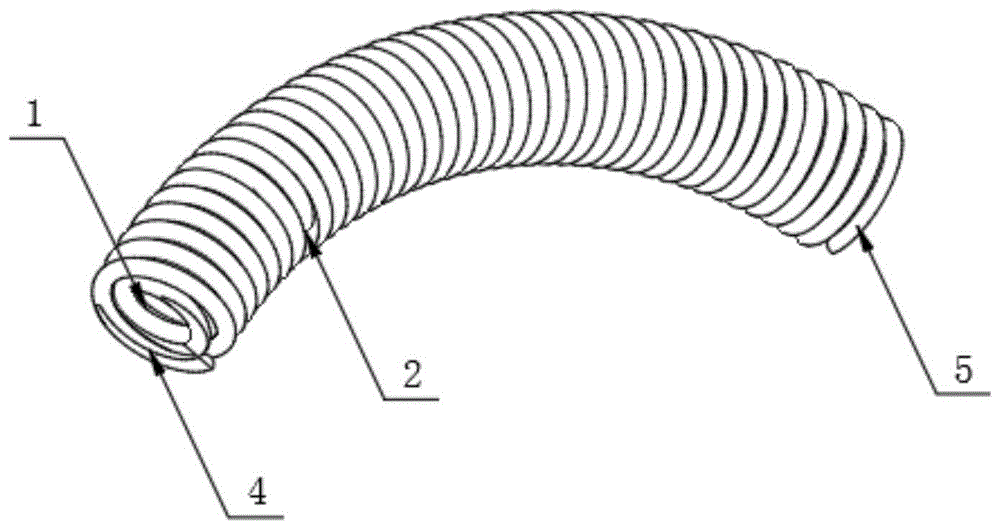 一种外圆柱内鼓形的弧形复合弹簧的制作方法