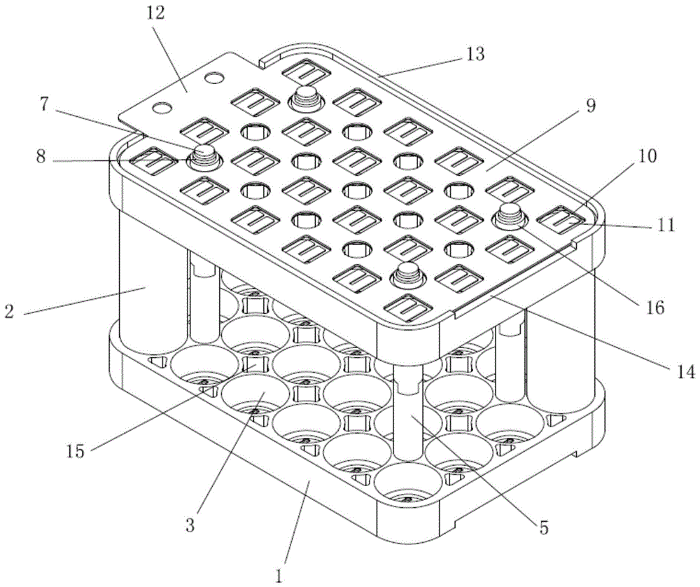 一种锂电池包通用模组固定结构的制作方法