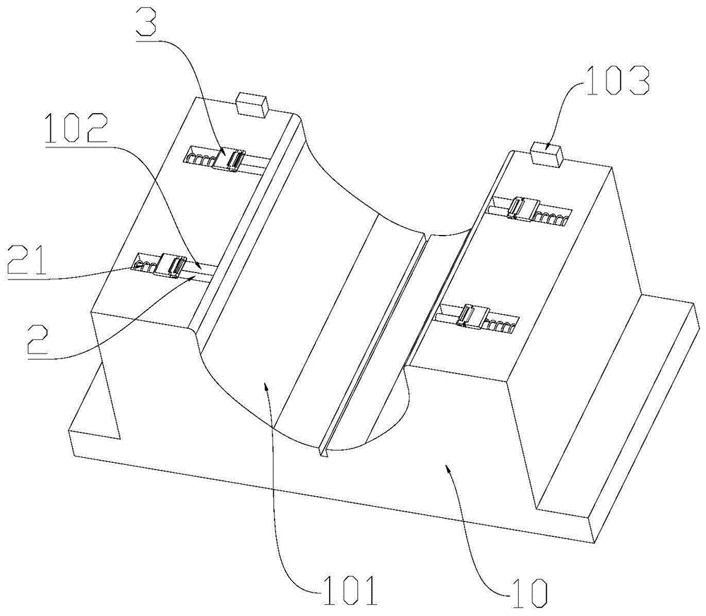 一种保证弹簧箱上罩一次成型的压型通用模具的制作方法