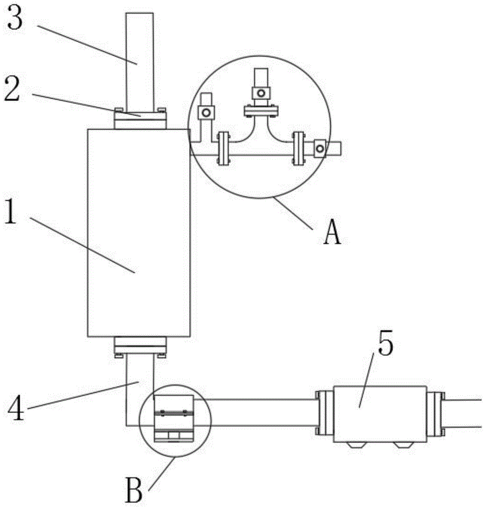 一种转炉蒸发器的管道吹扫装置的制作方法