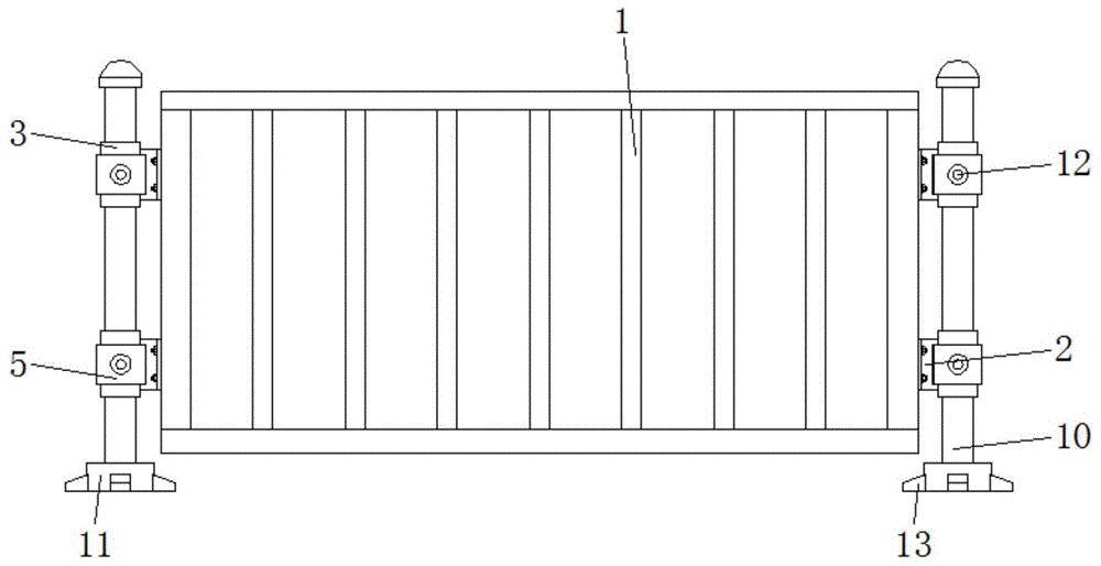 一种建筑安全防护的警示围栏的制作方法