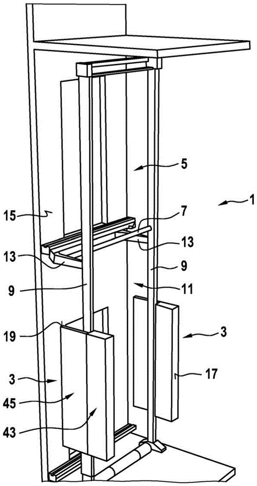 用于电梯设备的非对称的对重和配备有这种对重的电梯设备的制作方法