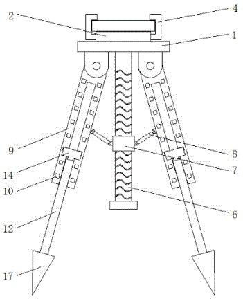 一种便于调节高度的测绘工程用三脚架的制作方法