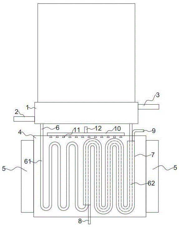 冷却水可循环使用的叶片钢精炼电渣炉的制作方法