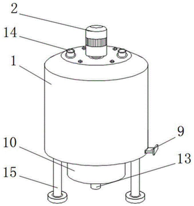 一种沥青三层对开式搅拌叶片的配料罐搅拌器的制作方法
