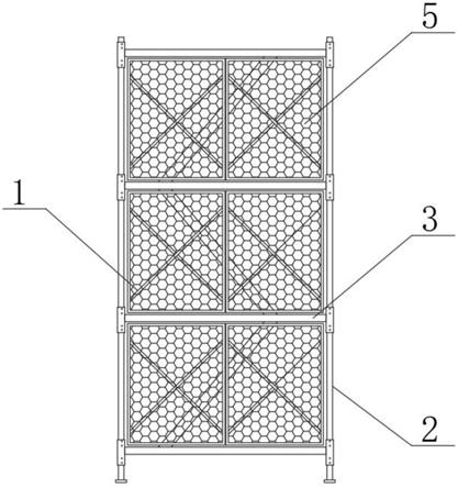 重型箱式安全梯笼的制作方法