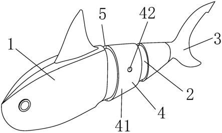 一种多关节仿生机械鱼的防水鱼皮固定结构的制作方法