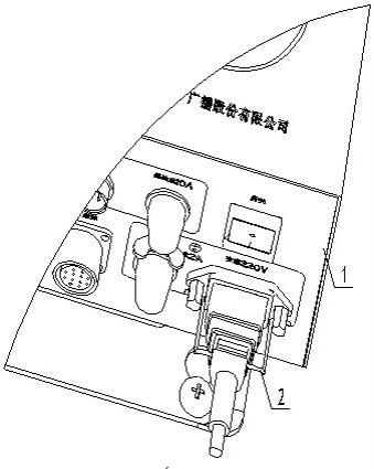 一种铁路通信设备预警装置电源插头保护架的制作方法