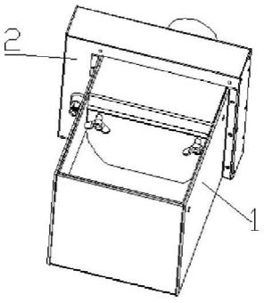 螺母筛选装置中集料箱与筛选板的对接结构的制作方法