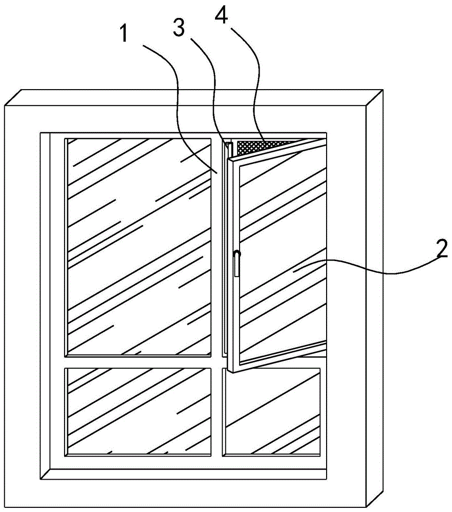 一种静音极窄框扇齐平防盗防水自排水的系统门窗的制作方法