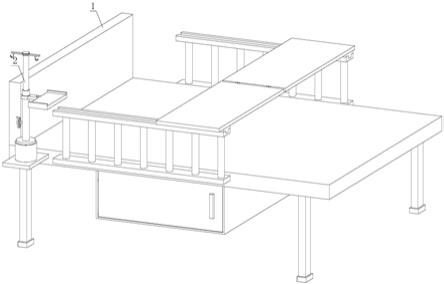 一种新型带可调方向输液架式内科护理床的制作方法