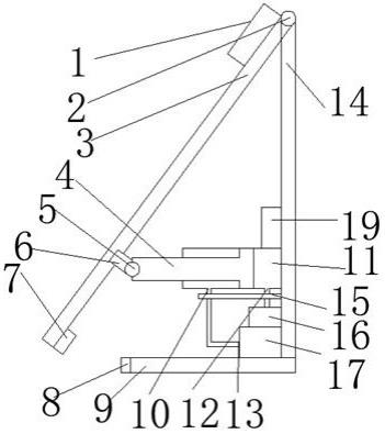 一种LED灯用太阳能板安装支架的制作方法