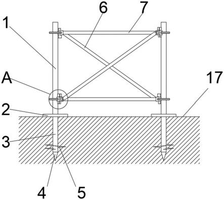 一种建筑施工基坑护栏的制作方法