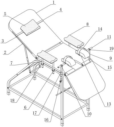 一种用于妇科检查床的辅助设备