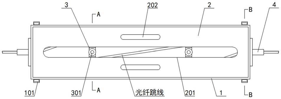 一种内置抽拉式光纤跳线收纳盒的制作方法