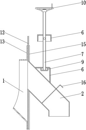 桨叶干燥机用侧面出料装置的制作方法