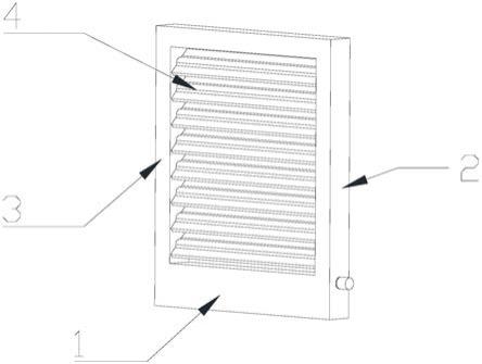 一种内置百叶窗的叶片角度调节装置的制作方法