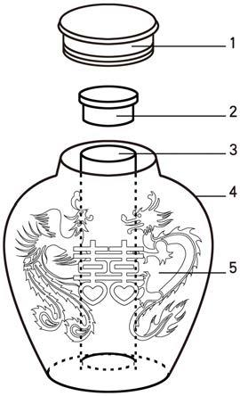 一种纪念收藏酒瓶的制作方法