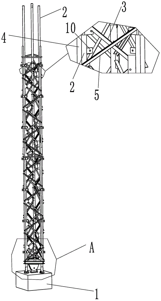 拉线塔的制作方法